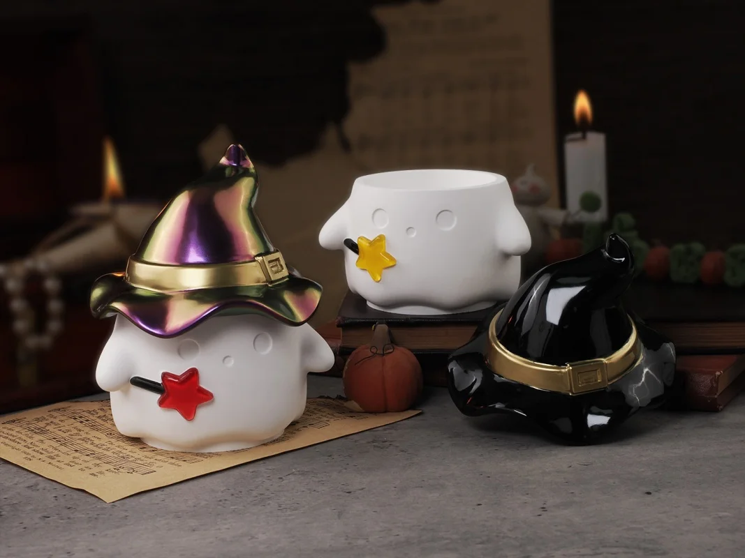 DIY шляпа призрак банка для хранения фотографий Хэллоуин коробка ювелирных