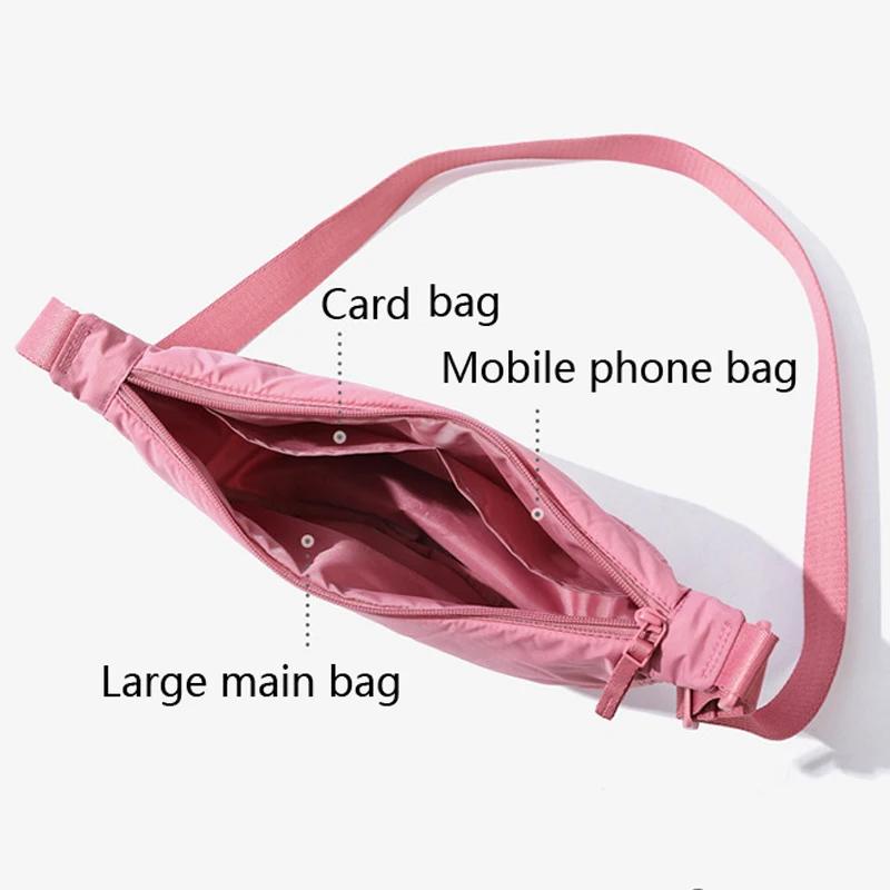 Casual Nylon Hobos Crossbody Bag for Women Designer Shoulder Large Capacity Tote Lady Travel Shopper Bags Purses Drop Shipping