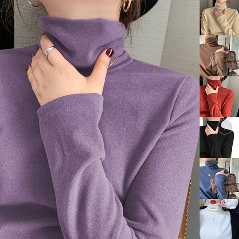 

Soft Cashmere Turtleneck Pullovers Sweaters Female Winter 2023 Korean Slim-fit Pull Sweater Womens Clothing Pullovers