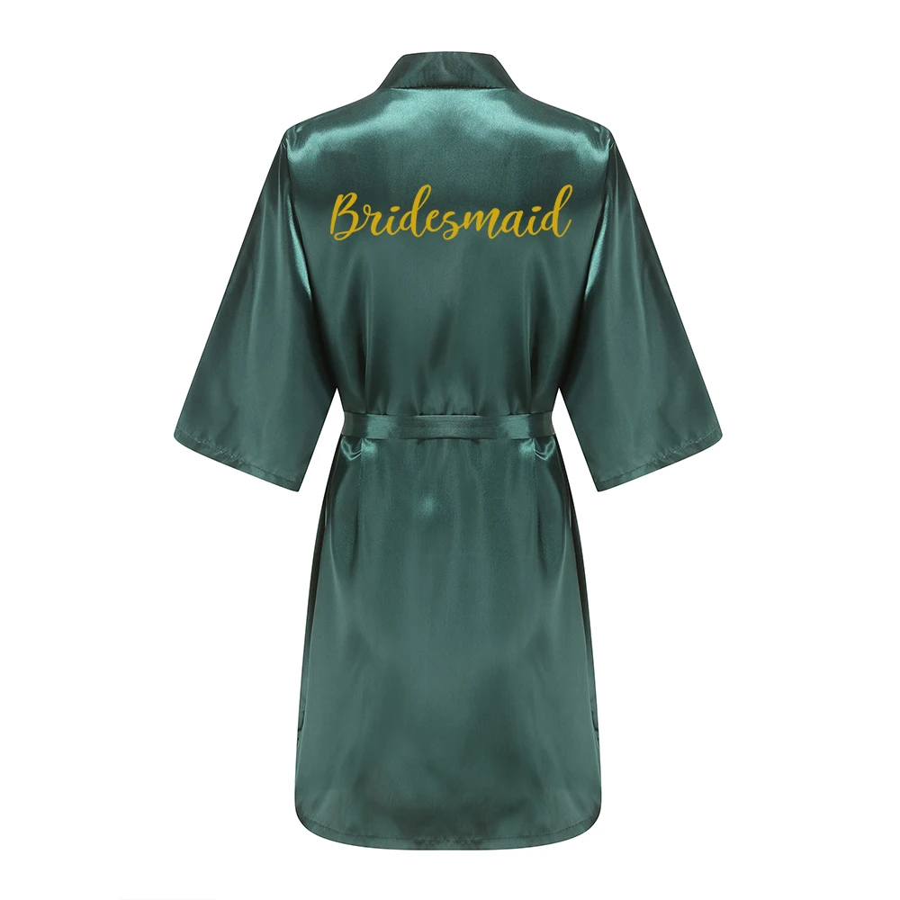 Wedding Bride Bridesmaid Robes Dressing Gown Sexy Women Bathrobe Night shirts Short Sleepwear Women Flower Kimono Plus Size