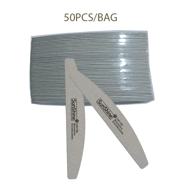 SunShine 10 шт. деревянная пилочка для дизайна ногтей шлифовальный буфер 100/180