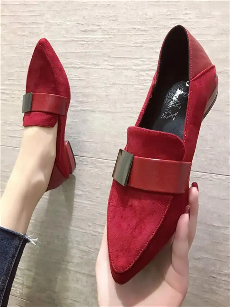 

Casual Woman Shoe British Style Pointed Toe Oxfords Female Footwear Modis Preppy Summer Leather Dress Retro 2022 New Solid Basic