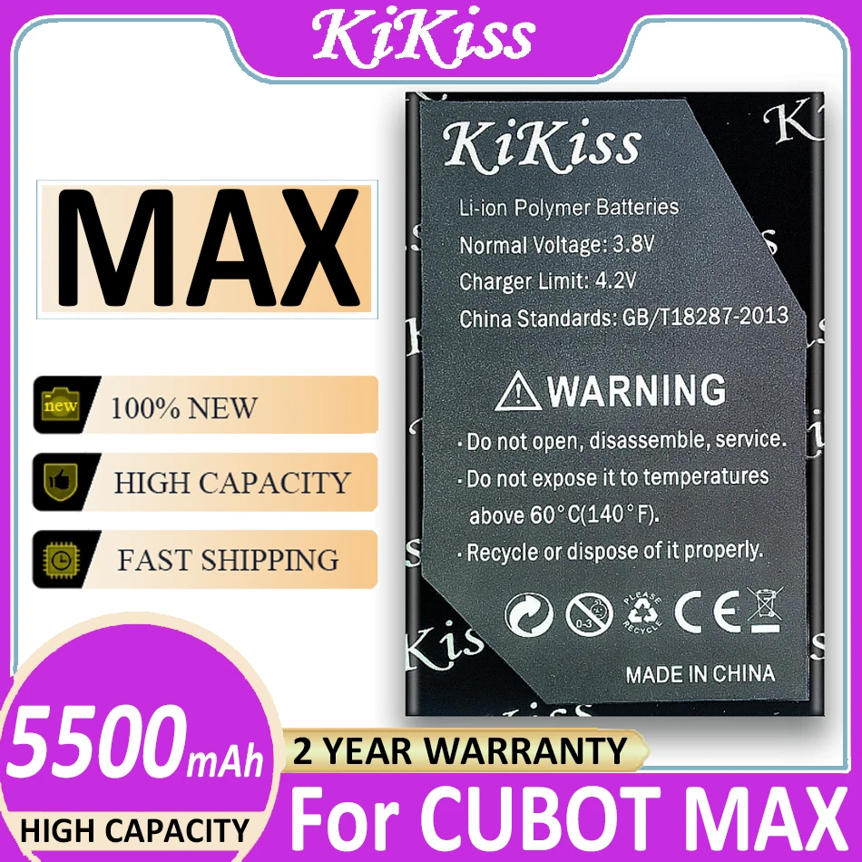

Аккумулятор 5500 мАч для CUBOT MAX Batterij Bateria + номер отслеживания