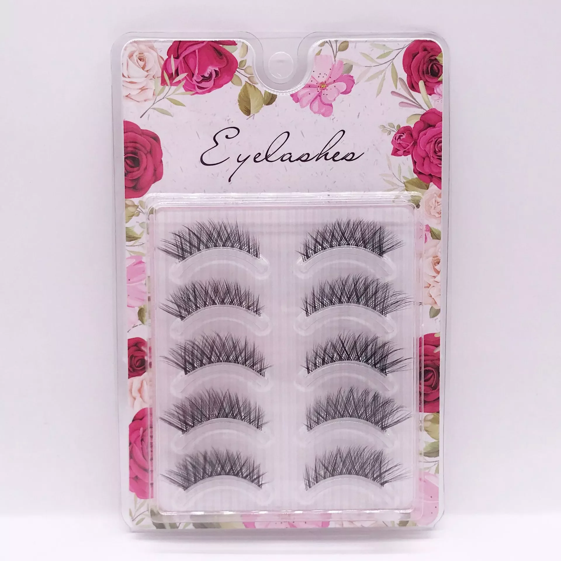 

Sharpen Mink Lashes Transparent Band Hybrid False Eyelashes Light Volume Makeup 3D Fake Eyelashes Short Eyelash