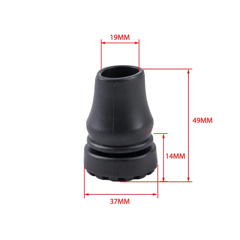 

19mm Walking Stick Feet Rubber Head Crutch Accessories Antislip Tips Crutch Feet