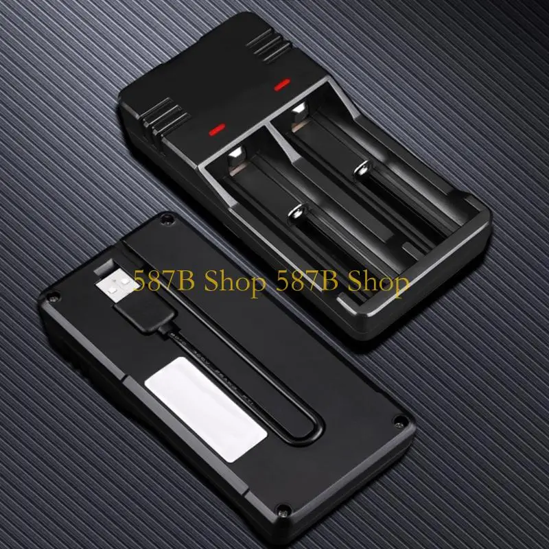 Фото 587B Эффективное USB -зарядное устройство для 18650 25650,14500,10440,16340 21700 18500 моделей USB 18650 Источники питания №5
