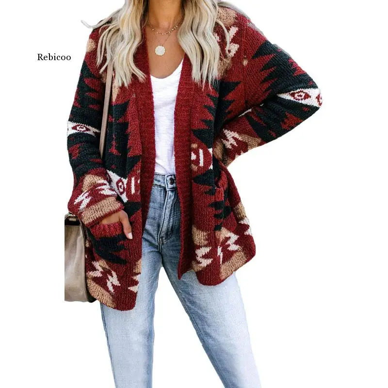 

Knit Sweater Women Clothes Winter Long Sleeve Cardigan Sweaters for Woman