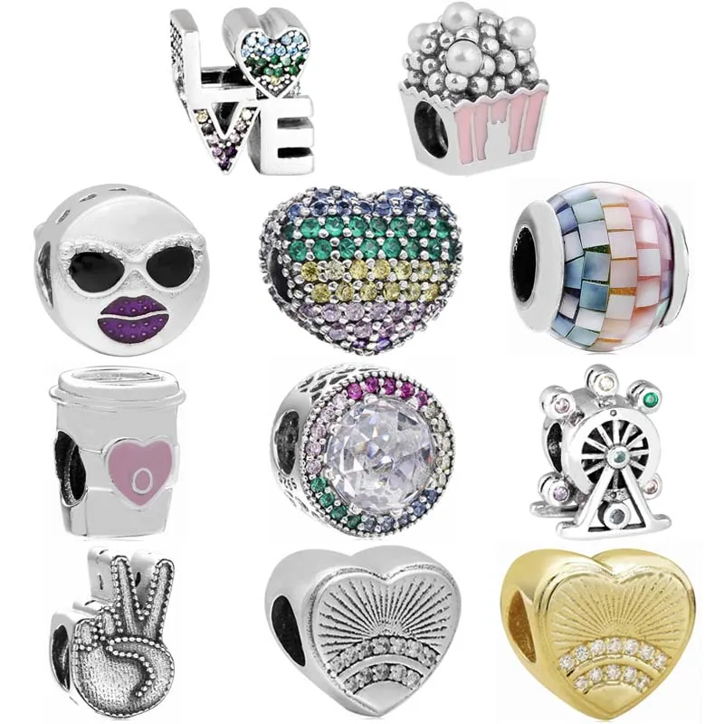 

Оригинальный браслет с изображением вкусного попкорна с надписью Love и колесиком обозрения