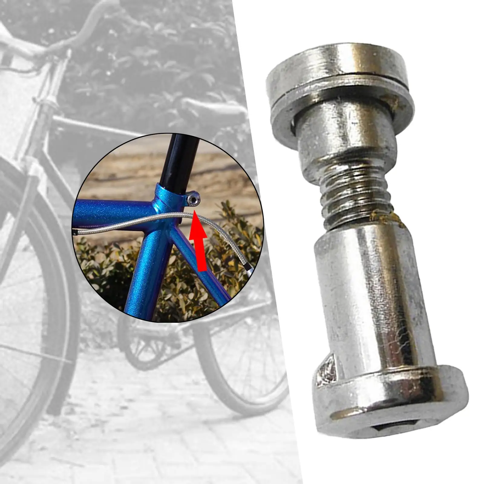 

Bike Seatpost Fixing Bolt Universal Replacement Parts Accessory Silver