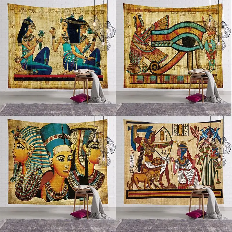 

Vintage Egyptian Pharaoh Tapestry Ancient Egyptian Pharaohs Wall Hanging Gift College Boho Home Decor 200x150 Cm Wall Tapestry