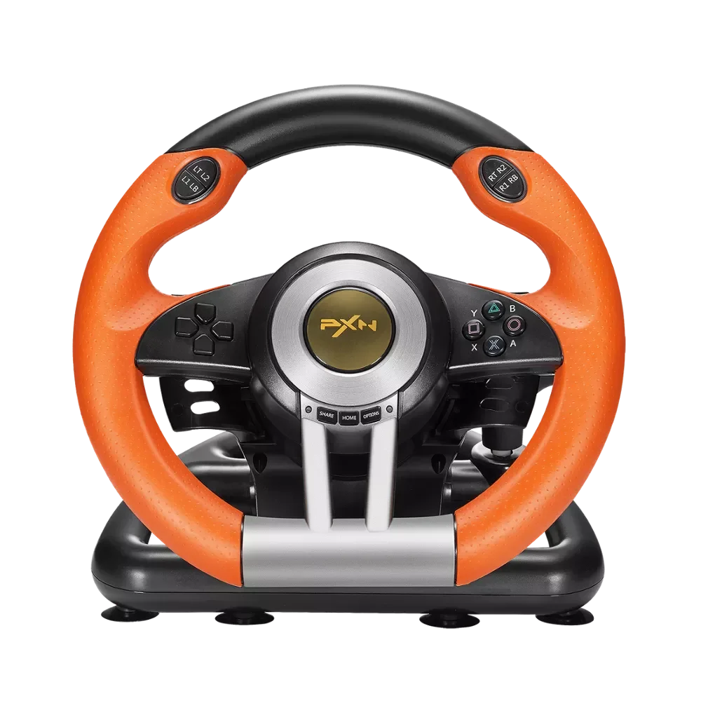 

Gaming Steering Racing Wheel 180°Degree USB Vibration Dual Motor Foldable Pedal Joystick For PC/XboxOne/NS /PS 3/4 Console