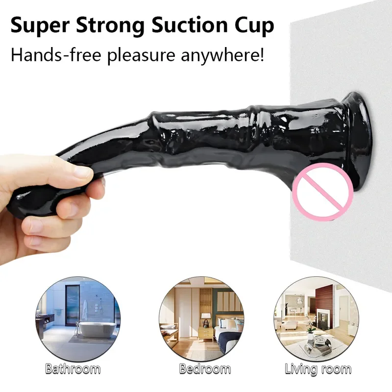 Гигантский конский фаллоимитатор реалистичный пенис член женский мастурбатор