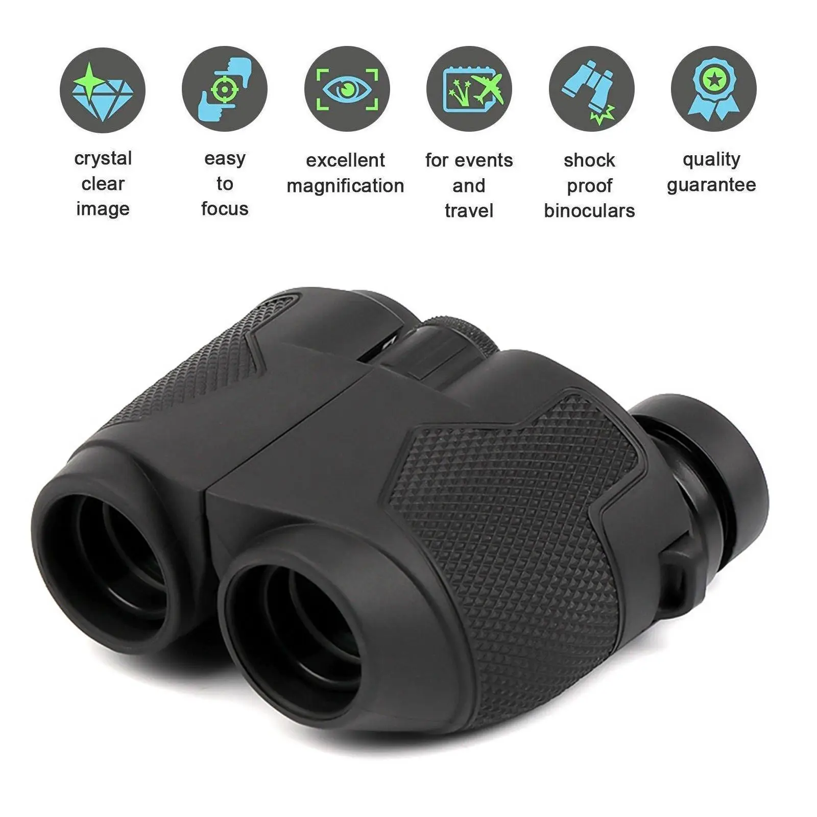 

12X25 Binoculars,Large Eyepiece Waterproof Durable & Clear BAK4 Prism FMC Lens Binoculars For Bird Watching Travel