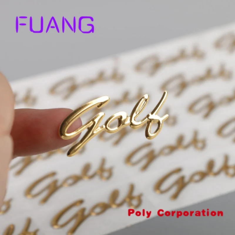 Customized gold three-dimensional -thin metal signs/convex logo stickers/ Transparent metal stickers customized stickers