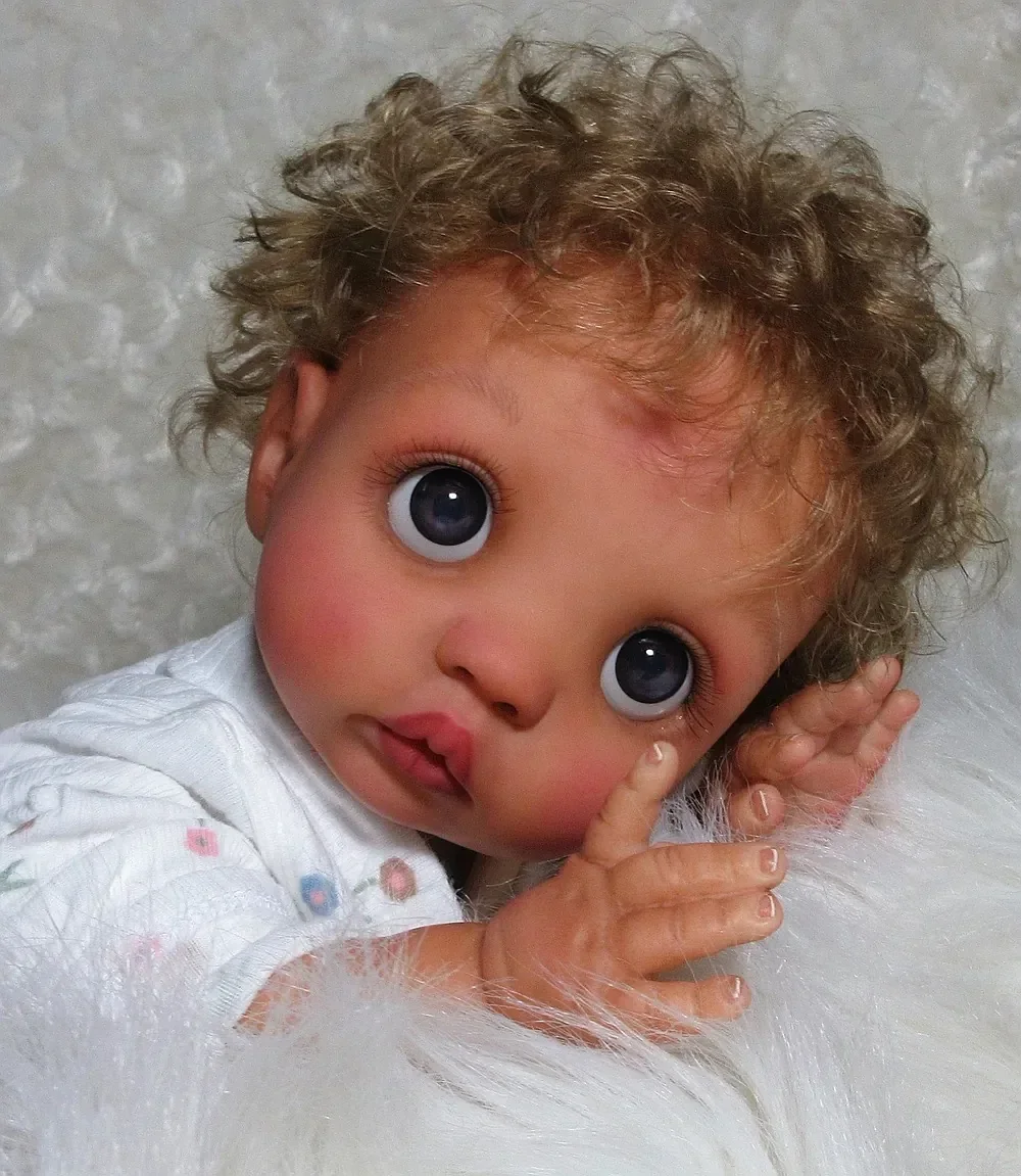 SINO-BB Индивидуальная ограниченная поставка 16-дюймовая кукла Reborn Baby Peeka с