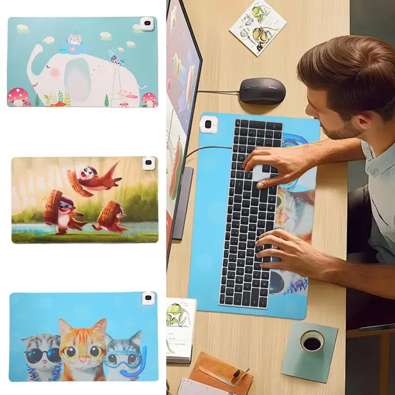 Настольный коврик с подогревом большой водонепроницаемый электрический теплый