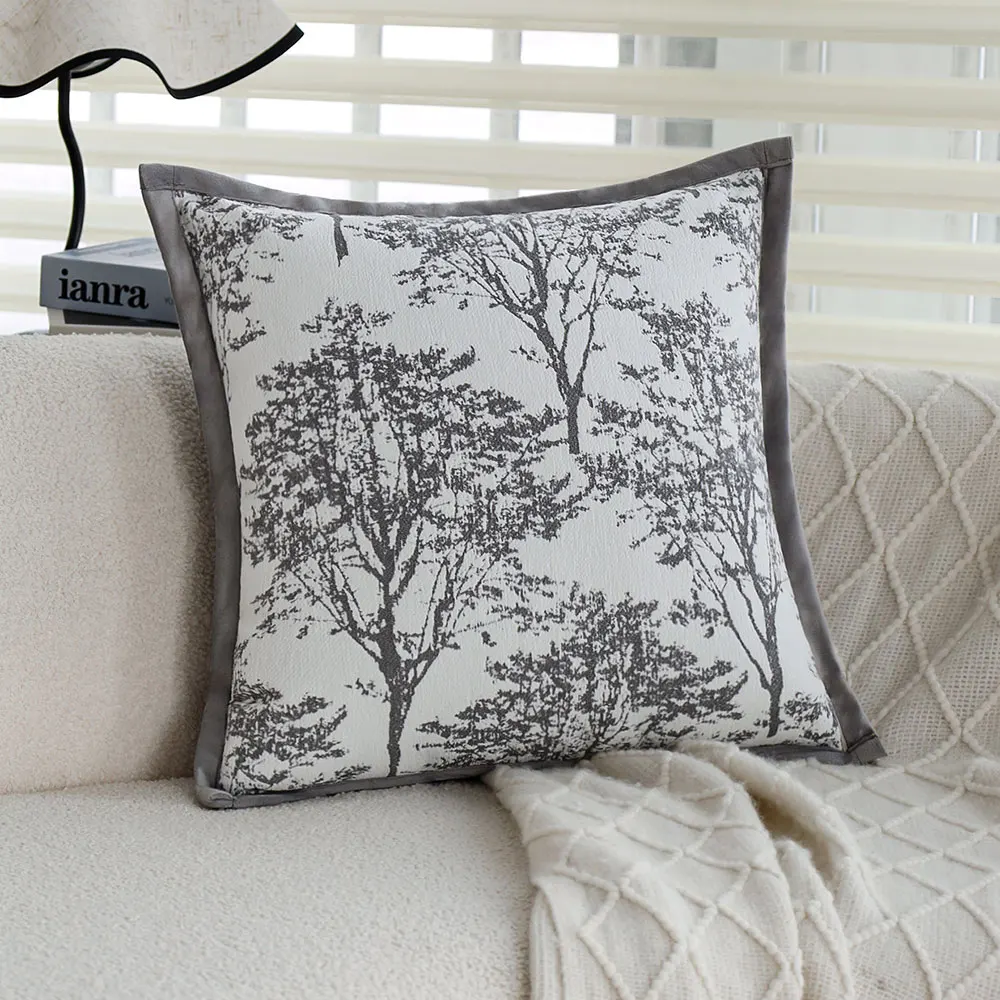 

Чехол для подушки CANIRICA, серый, бархатная ткань