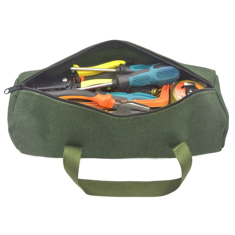 

Instrument Case Thick Pouch Bags Case Tote Tool Canvas Organizer Multifunction Portable Tool Storage Electrical Bag Durable For
