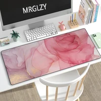 Personality Pink Marble Pattern Mouse Pad Multi-size Mouse Gamer Girly Cute Large Keyboard MouseMat 40*90CM Mousepad for Laptop