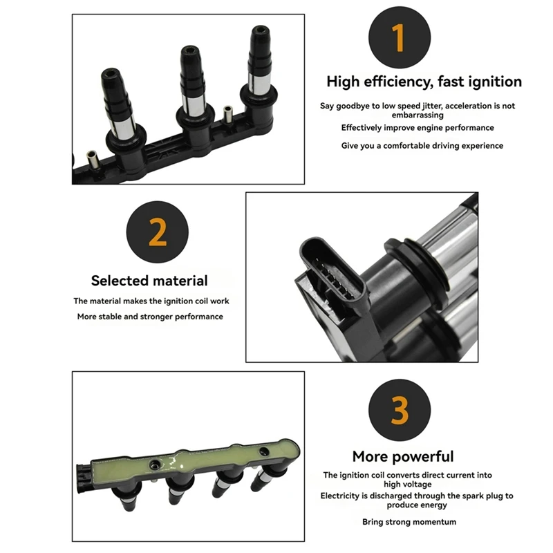 Катушка зажигания 55584745 55571790 1208098 25186687 55584404 для Buick Baojun Astra Chevrolet Cruze J300 AVEO T300 Opel