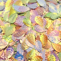 300pcs leaf shape loose sequins for crafts clothing decoration paillettes gasket diy jewelry earrings confetti accessories