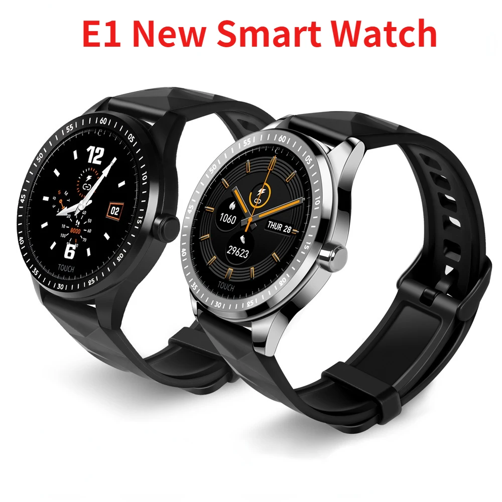 

E1 New Smart Watch Bracelet Band IP68 Waterproof Fitness tracker Sports Passometer Heart rate monitor For Women Men Smartwatch