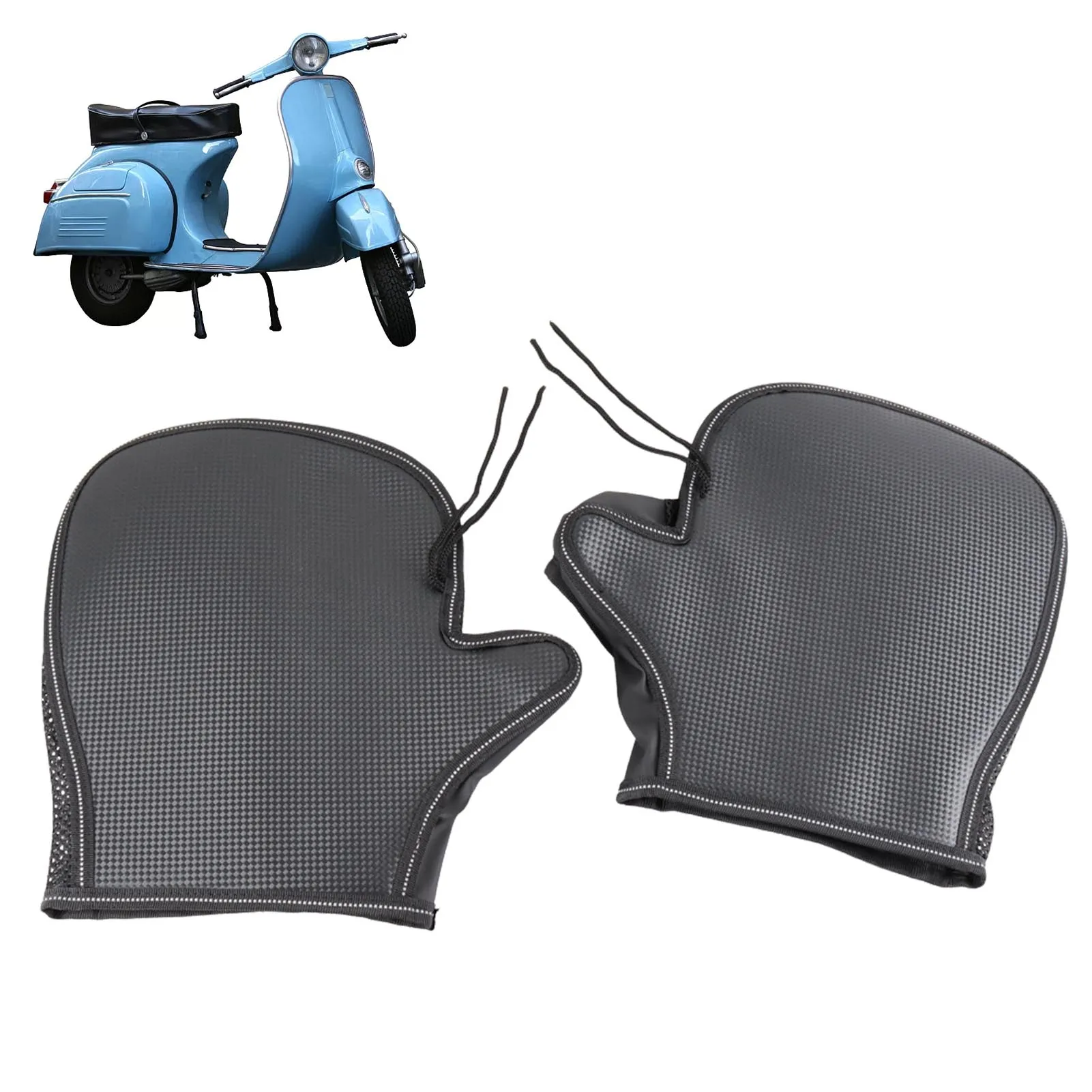 

Motorcycle Handlebar Muffs Oxford Waterproof Sun Protection Gloves Waterproof PVC LeatherThermal Insulation EVA FillingAiry