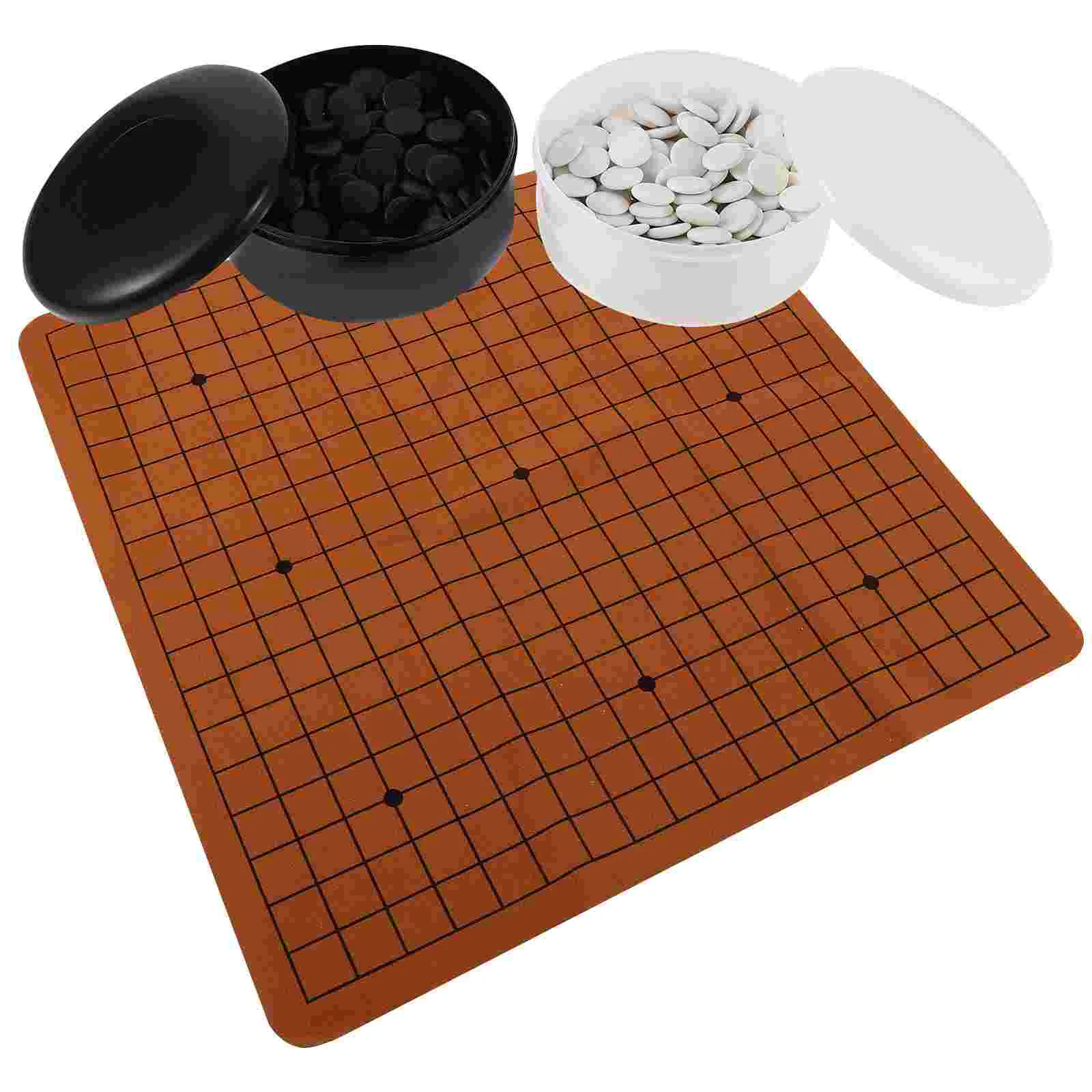 

Тренировочный Набор пять в одном, шахматы, портативный набор Go, маленькие поделки, камни, настольная игра для дома