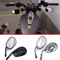 2 pcs motorcycle rear view mirror clear rotate 360 degrees rearview mirror motorcycle accessories for harley davidson