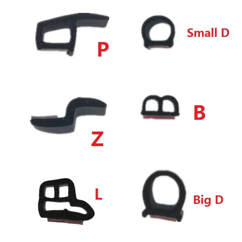 Резиновое уплотнение для автомобильных дверей лента длиной 4 метра в форме D