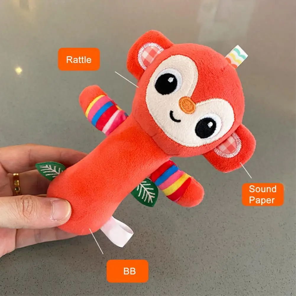 

Good Infant Appease Cartoon Animal Stuffed Toy Baby Supplies Plush Doll Lightweight Anti-fade