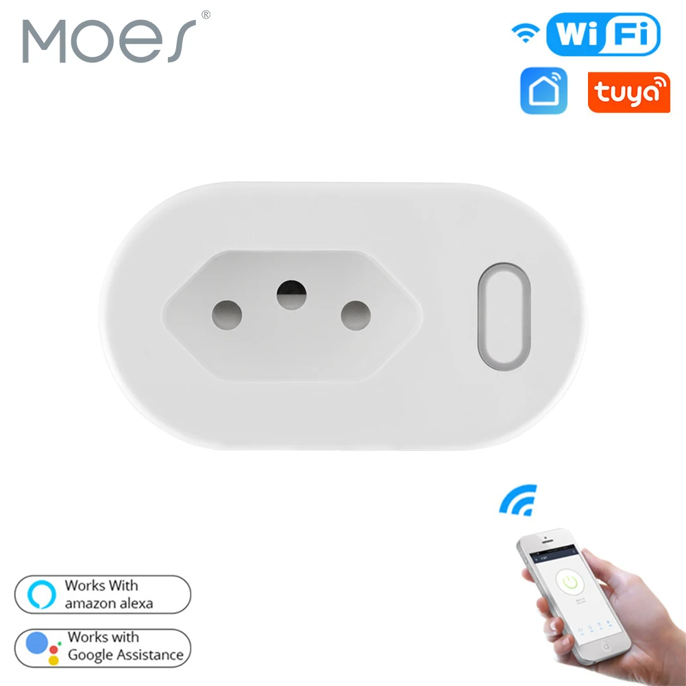 

Смарт-розетка Tuya с Wi-Fi, 16 А, с монитором питания
