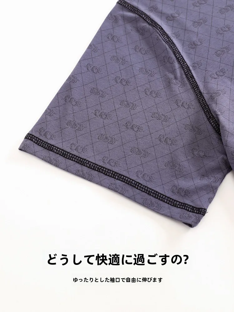 Langsha модальные брюки с короткими рукавами пижамы мужские летние молодежные из