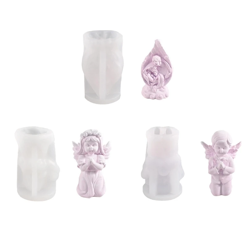 

3D Angel Silicone Molds Angel Crafts Art Silicone Soap Molds Making Mold