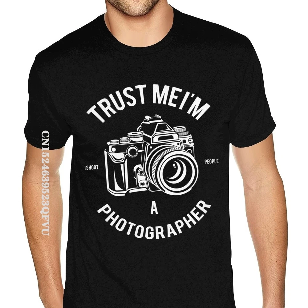 

Trust Me I M A Photographer Shirt Small Size For Men's Rock Tees Shirt T Shirt Retro Europe Cotton Mens T Shirts Fitness Tight