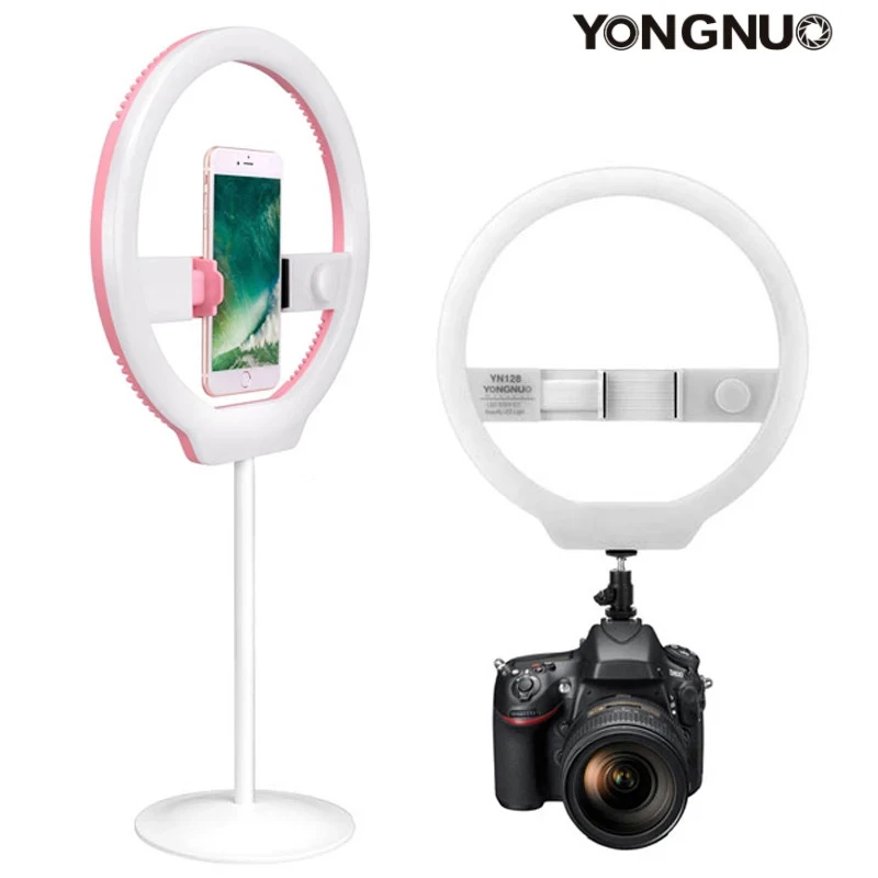 YONGNUO YN128 Ring Live Video Light LED Ring Light Photography Lamp Camera Photo Studio Phone Video Selfie Fill Lighting Lamp enlarge