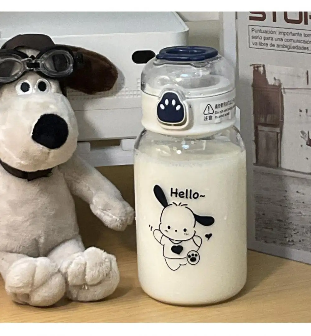 Прозрачная соломинка Hello Kitty 500 мл