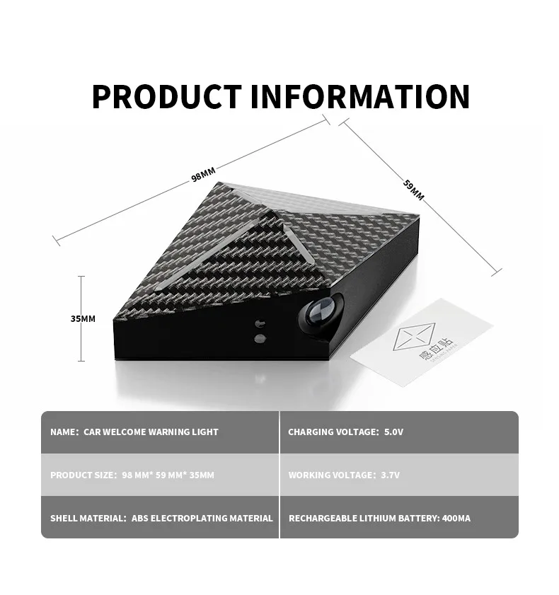 Для Hyundai IONIQ 5 6 7 двери автомобиля Предупреждающий приветственный свет