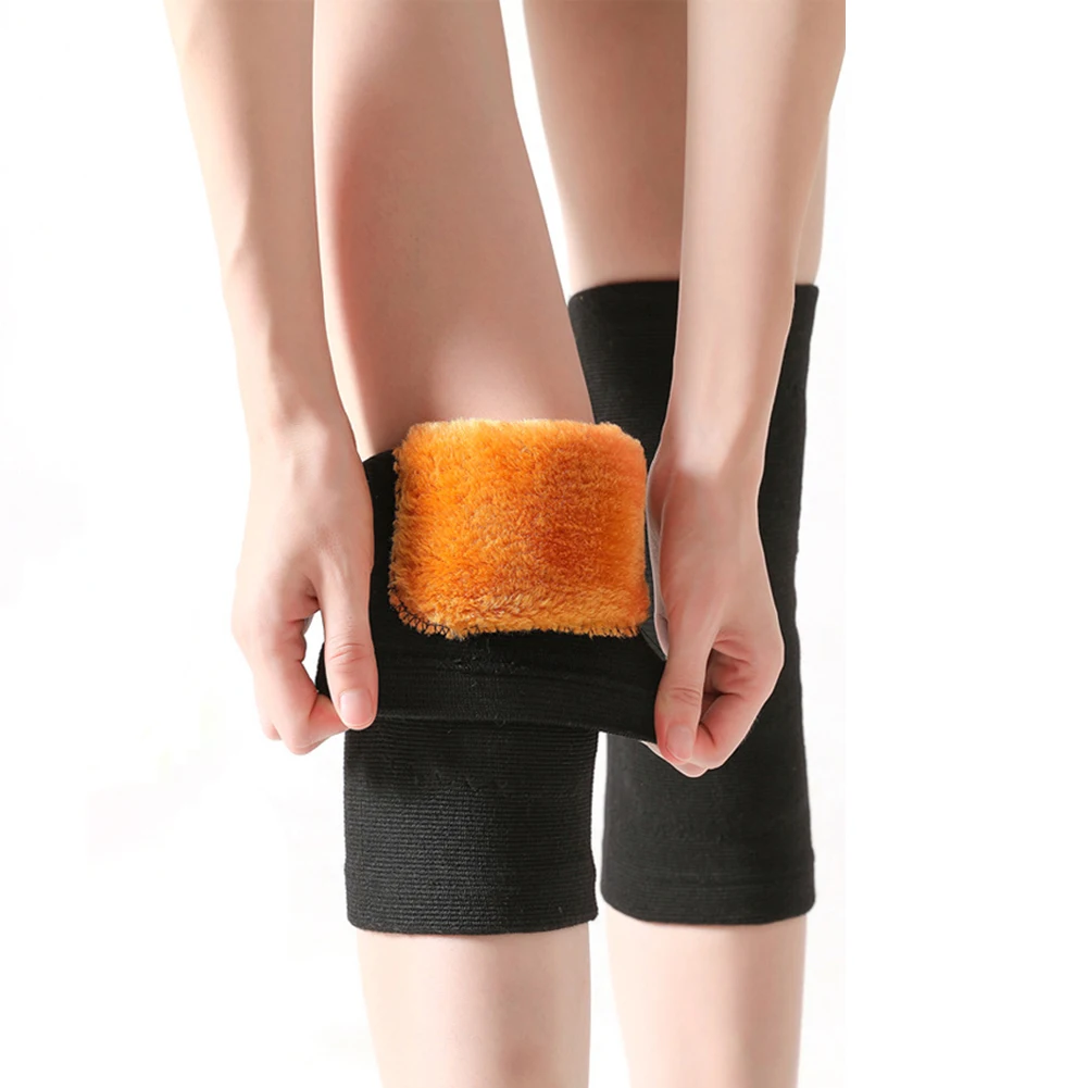 

1Pair Adult Warm Knee Pads Thick Winter Warm Knee Joint Brace Pad Sleeve for Men Women Leg Warmers