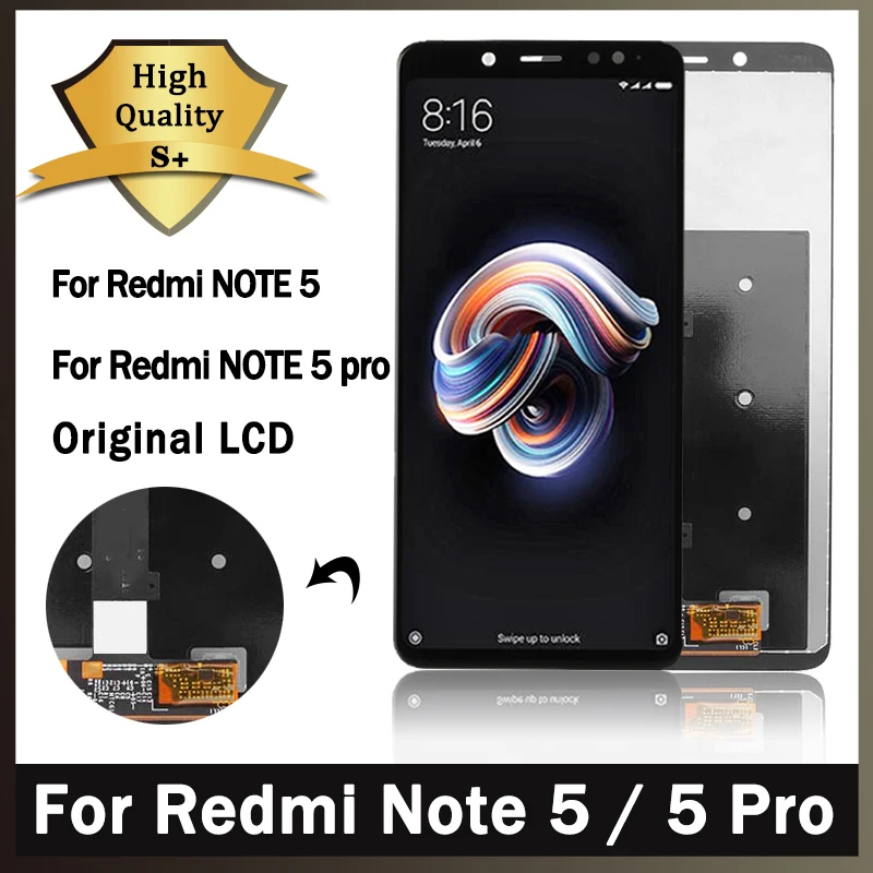 

5.99' For Xiaomi Redmi Note 5 Pro LCD Display Touch Screen Digitizer Replacement Parts For Redmi Note5 MEI7S, MEI7 LCD Display