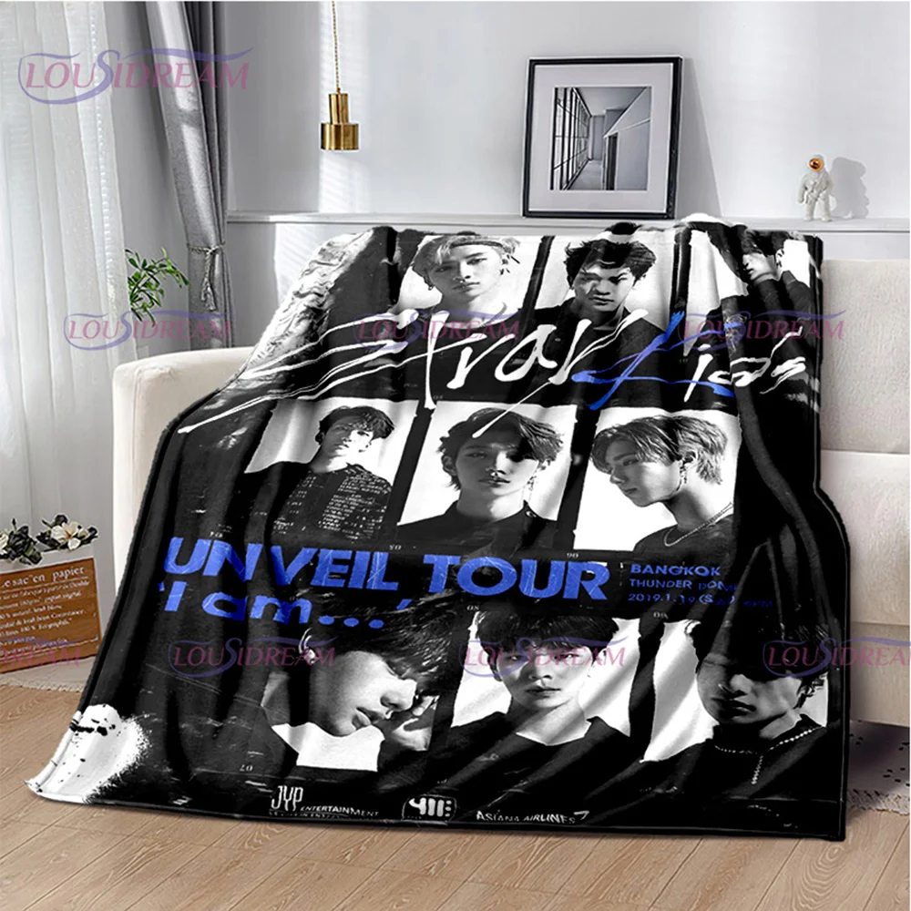 

Детское одеяло Stray, мягкий чехол для дивана, плед в стиле K-POP, певица, легкие теплые одеяла для спальни, дивана, диван, подушки, подарок