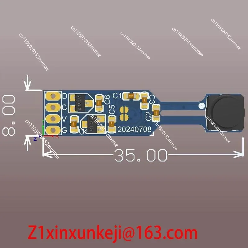 Фото Модуль датчиков температуры и влажности SHT40, SHT41, SHT45 с интерфейсом Modbus №1