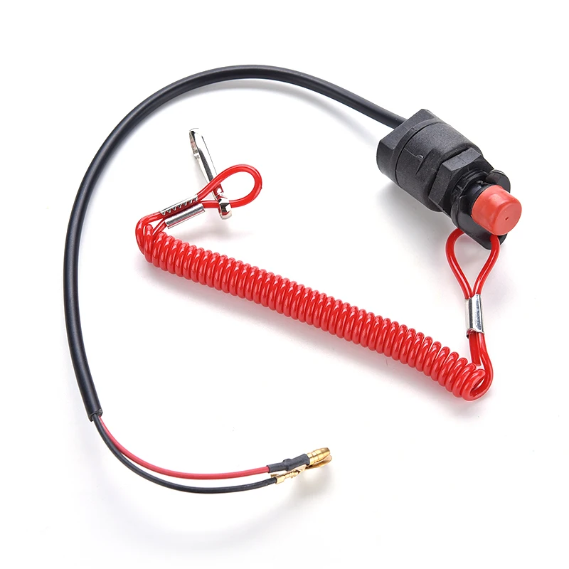 

1 Pc New Universal Buitenboordmotor Motor Scooter Atv Kill Stop Schakelaar Veiligheid Tether Koord Lanyard