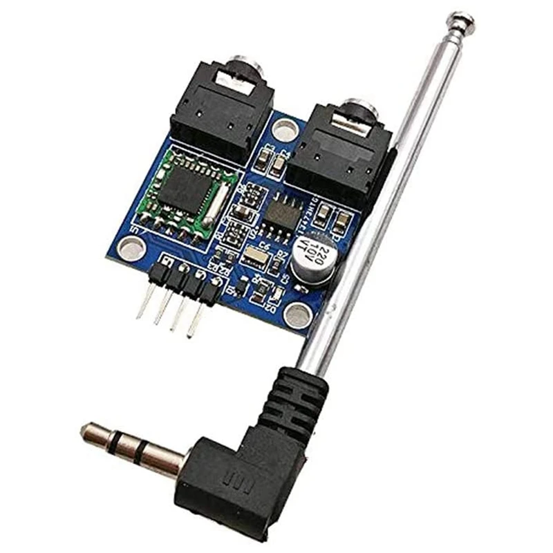 

RISE-1Pcs TEA5767 Radio Module FM Stereo Radio Module For Arduino 76-108MHZ Frequency AGC Circuit With Free Cable Antenna