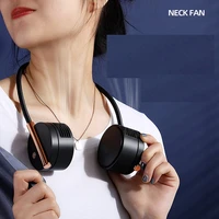 hanging neck fan mini neck fan portable bladeless usb rechargeable mute sports fans for outdoor ventilador cooling