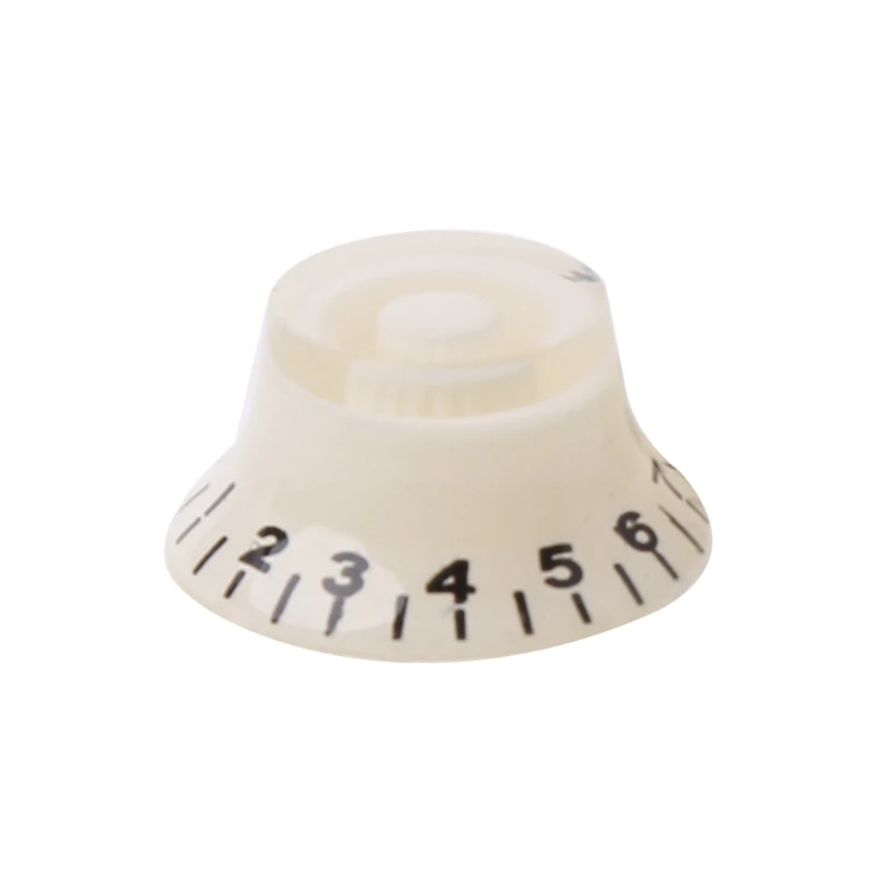 

1pc Knob Button Shape Guitar Tone Volume Control for LP Guitar Parts White