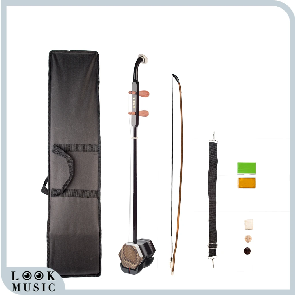 

Chinese Erhu Erheen Two Strings Violin Fiddle Stringed Musical Instrument Solidwood Erhu Bow W/Rosin String Bow Case