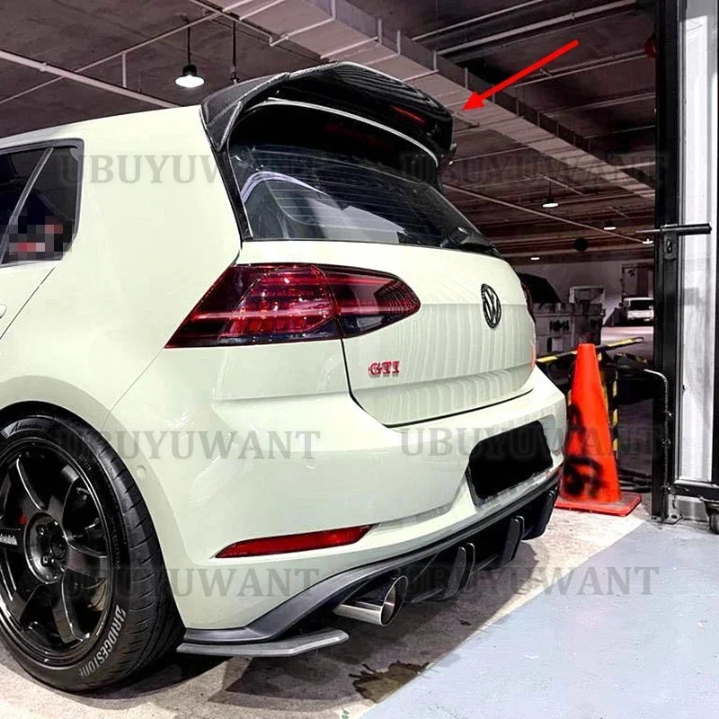 Спойлер на заднее крыло автомобиля из углеродного волокна для Volkswagen GOLF7 MK7 GTI или R