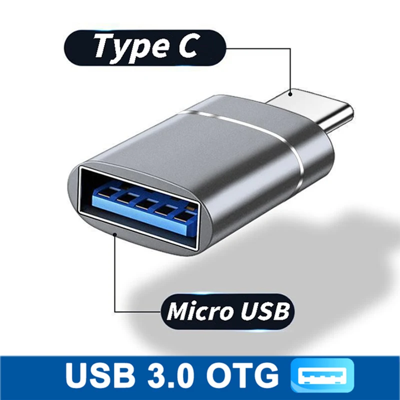 Type C To USB 3.0 OTG Adapter USB C Male To USB Female Converter For Xiaomi Samsung Huawei Macbook Pro Car Charging Connector