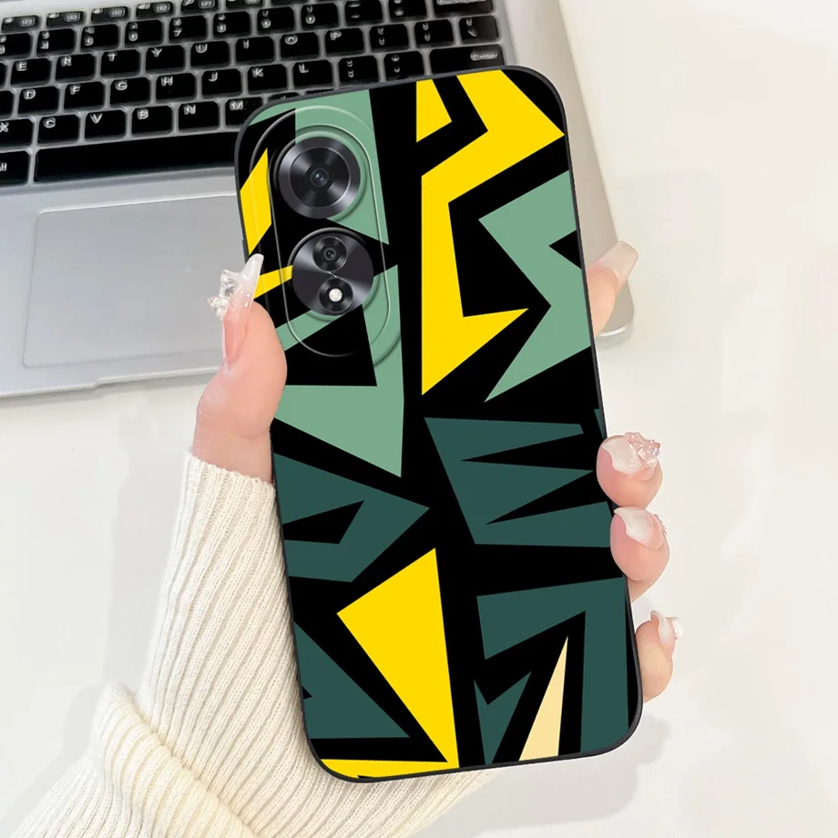 Для Oppo A60 4G 5G CPH2631 Чехол Мягкие силиконовые чехлы на заднюю панель Panda Marble Draagon Cat